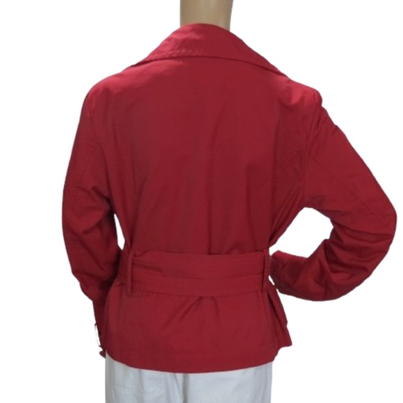 Roxy Iridescent Red Belted Coat - Picture 5 of 7